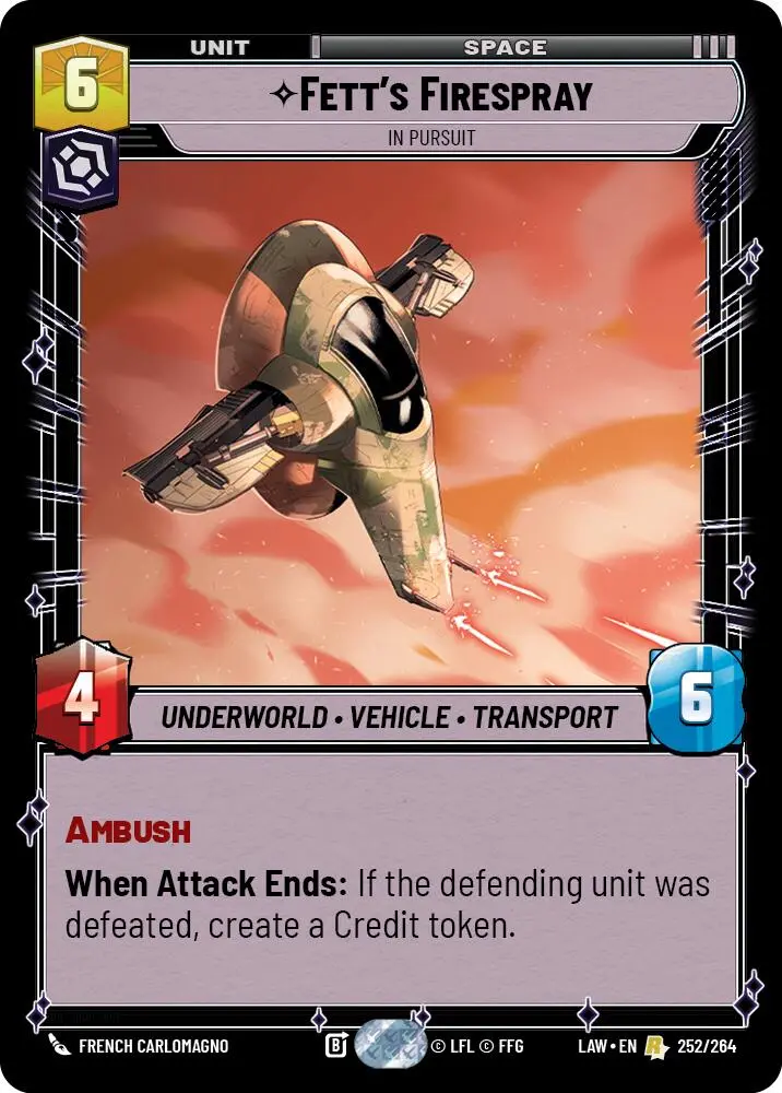 Fett's Firespray - In Pursuit (252/264) (252/264) [A Lawless Time] 1