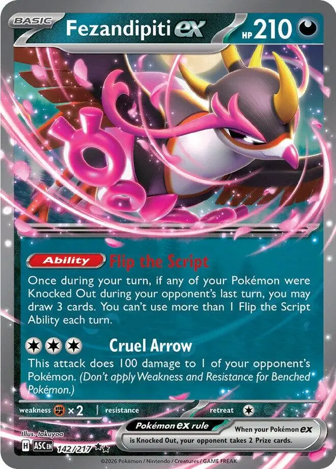 Fezandipiti Ex (142/217) [Mega Evolution: Ascended Heroes] 1
