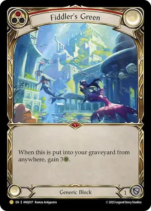 Fiddlers Green (Red) (Gold) [Anq037] (Compendium Of Rathe - Antiquity Pack) 1