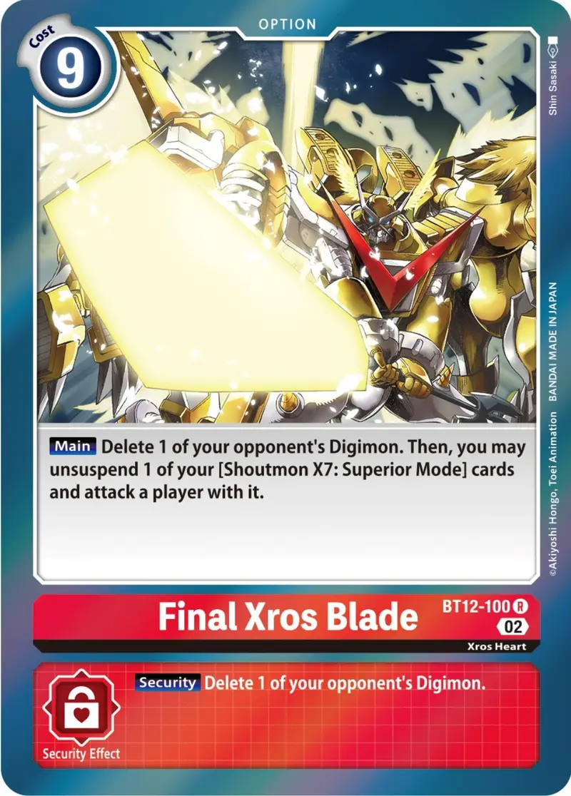 Final Xros Blade [Bt12-100] [Across Time] 1
