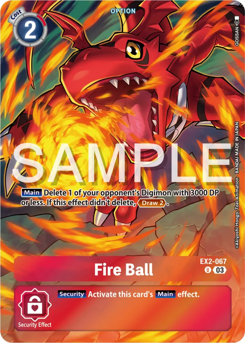Fire Ball [Ex2-067] (Reprint) [Starter Deck: Double Typhoon Advanced Deck Set] 1