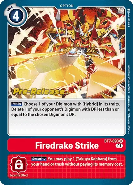 Firedrake Strike [Bt7-093] [Next Adventure Pre-Release Cards] 1