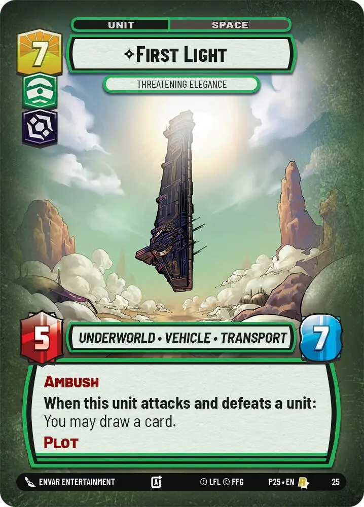 First Light - Threatening Elegance (25) (25) [Organized Play Promos] 1