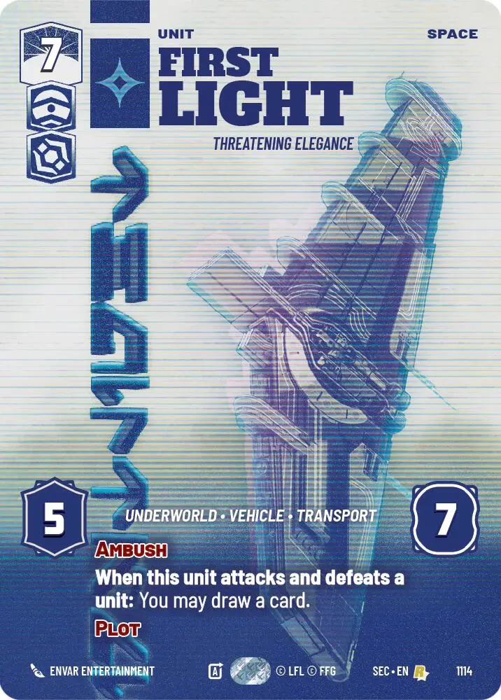 First Light - Threatening Elegance (Prestige Foil) (1114) (1114) [Secrets Of Power] 1