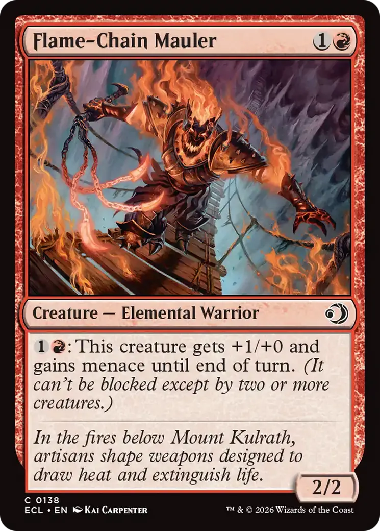Flame-Chain Mauler [Lorwyn Eclipsed] 1