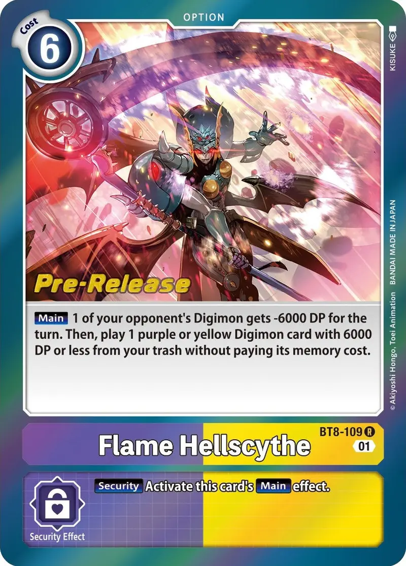 Flame Hellscythe [Bt8-109] [New Awakening Pre-Release Cards] 1