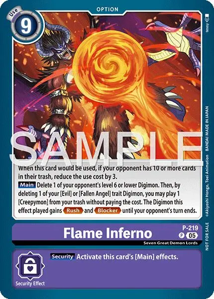 Flame Inferno [P-219] (Official Store Tournament 2026 Vol. 1) [Promotional Cards] 1