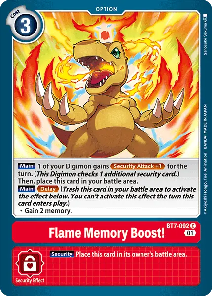 Flame Memory Boost! [Bt7-092] [Next Adventure] 1