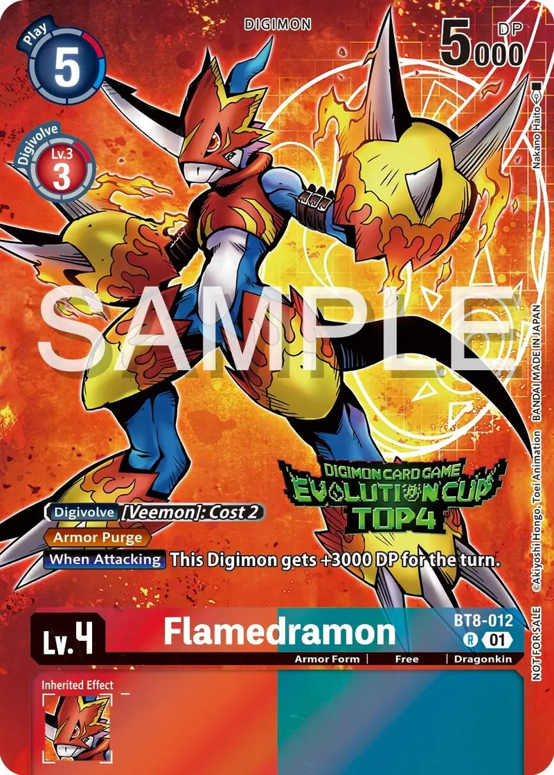 Flamedramon [Bt8-012] (2024 Evolution Cup Top 4) [New Awakening Promos] 1