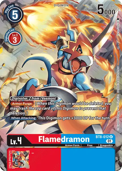 Flamedramon [Bt8-012] (Alternate Art) [New Awakening] 1