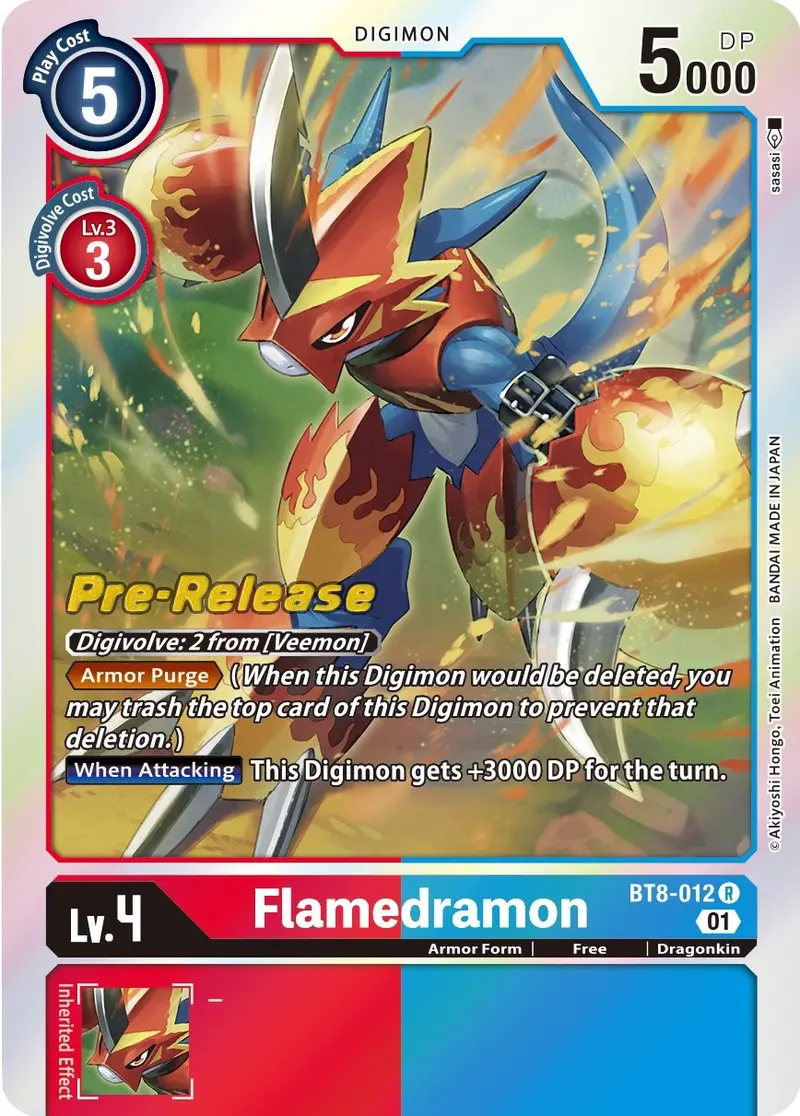 Flamedramon [Bt8-012] [New Awakening Pre-Release Cards] 1