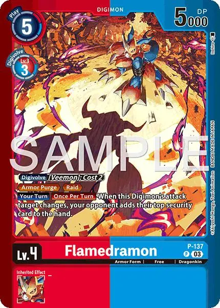 Flamedramon [P-137] (Limited Card Pack -Billion Bullet-) [Limited Card Pack -Billion Bullet-] 1