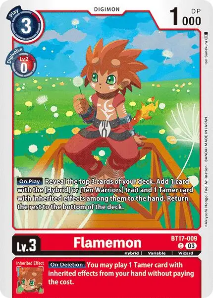 Flamemon [Bt17-009] [Secret Crisis] 1