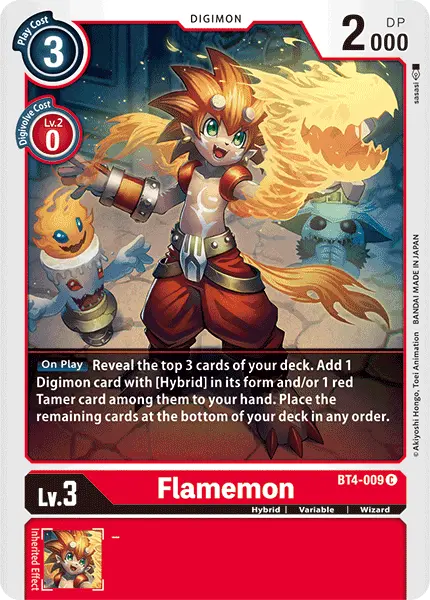 Flamemon [Bt4-009] [Great Legend] 1