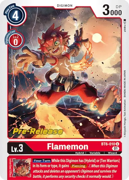 Flamemon [Bt6-010] [Double Diamond Pre-Release Cards] 1
