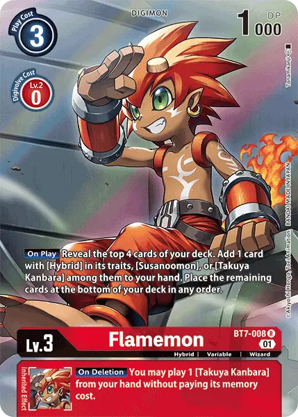 Flamemon [Bt7-008] (Alternate Art) [Next Adventure] 1