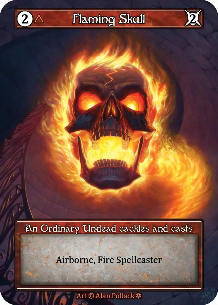 Flaming Skull (Foil) [Gothic] 1