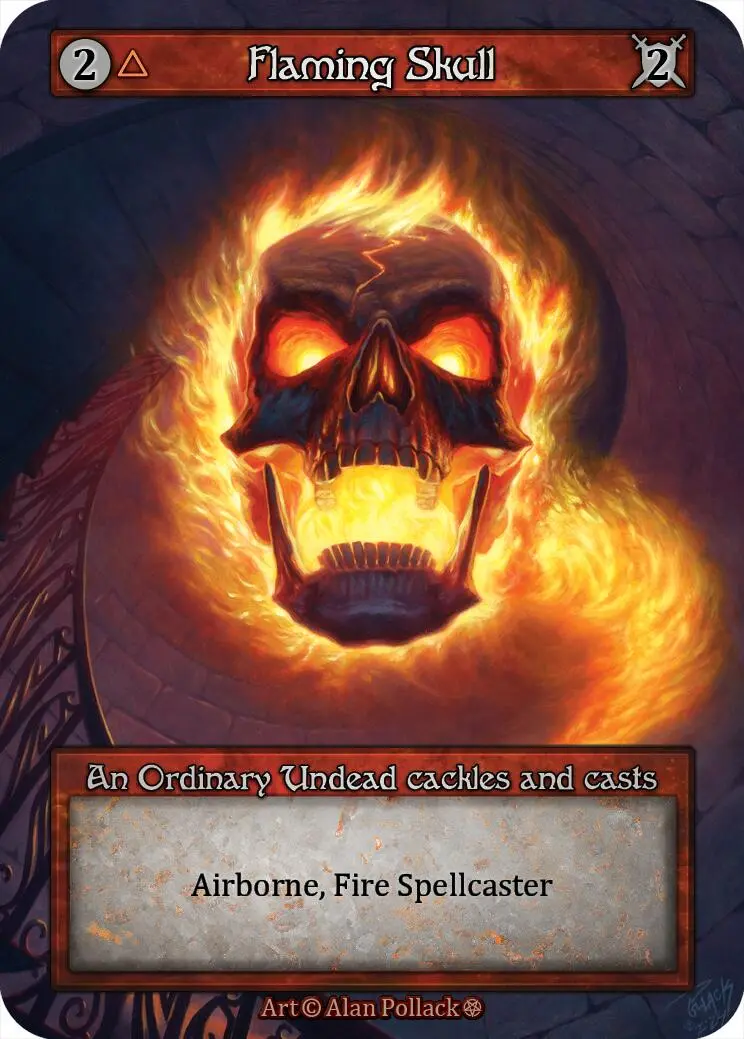 Flaming Skull [Gothic] 1