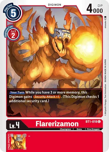 Flarerizamon [Bt1-018] [Release Special Booster Ver.1.0] 1