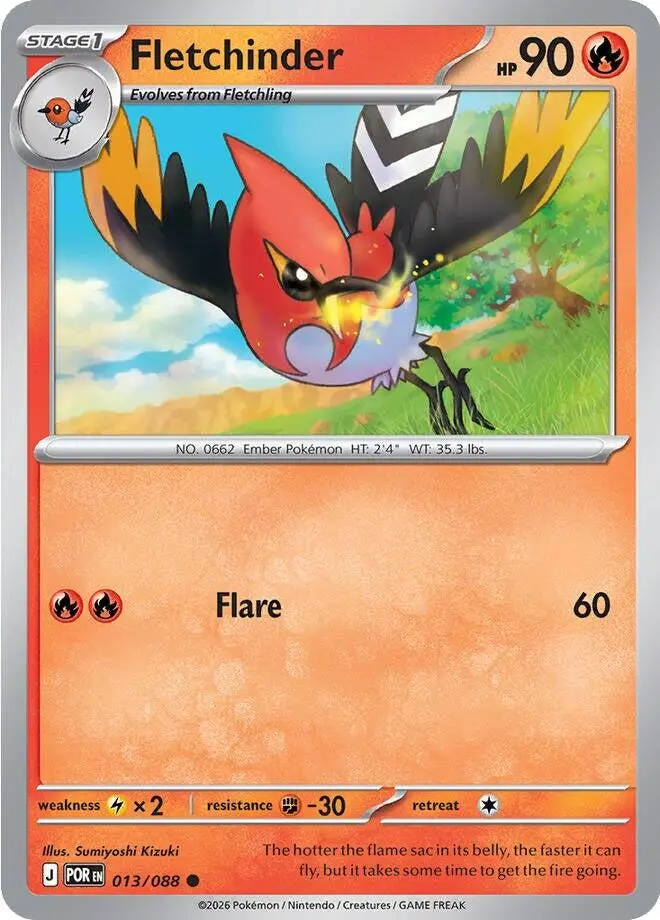 Fletchinder (013/088) [Mega Evolution: Perfect Order] 1