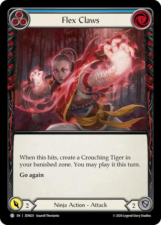 Flex Claws (Blue) [Zen021] (Part The Mistveil Zen Blitz Deck) 1