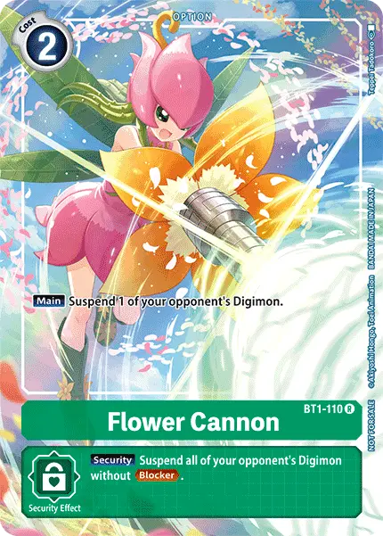 Flower Cannon [Bt1-110] (Tamer's Evolution Box) [Release Special Booster Ver.1.0 Promos] 1