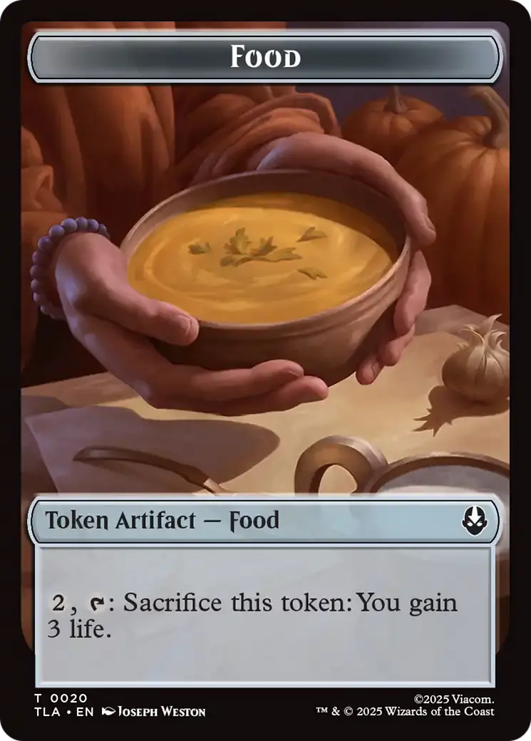 Food (0020) // Ally (0007) Double-Sided Token [Avatar: The Last Airbender Tokens] 1