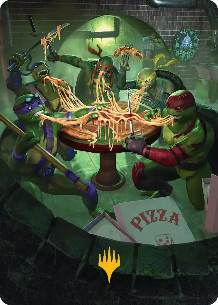 Food Chain Art Card (Gold-Stamped) [Teenage Mutant Ninja Turtles Art Series] 1
