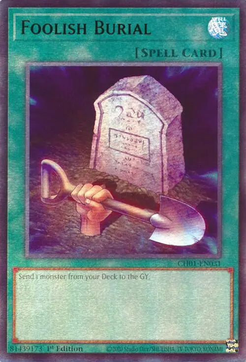 Foolish Burial [Ch01-En031] Ultra Rare 1