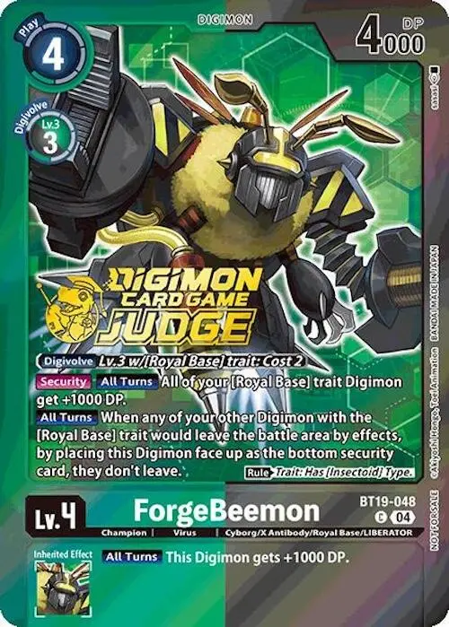 Forgebeemon [Bt19-048] (Judge Pack 2025 Wave 1) [Release Special Booster Ver.2.0] 1