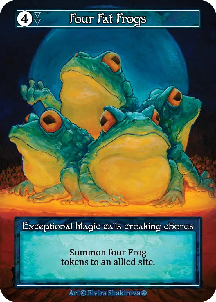 Four Fat Frogs (Foil) [Gothic] 1