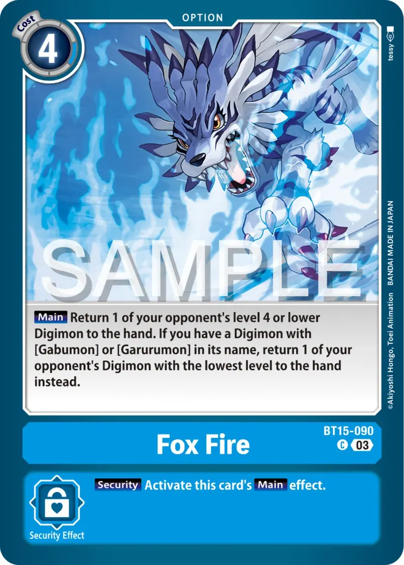 Fox Fire [Bt15-090] [Exceed Apocalypse] 1