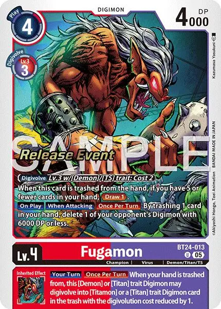 Fugamon [Bt24-013] [Time Stranger Release Events Cards] 1