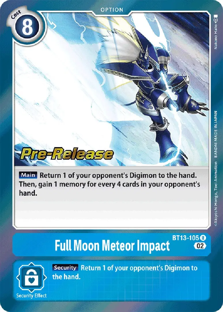 Full Moon Meteor Impact [Bt13-105] [Versus Royal Knights Booster Pre-Release Cards] 1