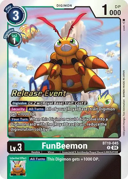 Funbeemon [Bt19-045] [Release Special Booster Ver.2.0 Promos] 1