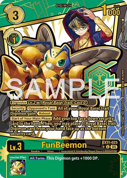 Funbeemon [Ex11-025] (Rare Pull) [Dawn Of Liberator] 1