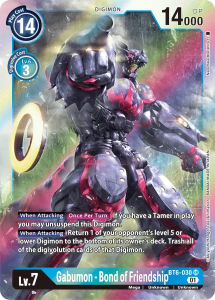 Gabumon - Bond Of Friendship [Bt6-030] [Double Diamond] 1