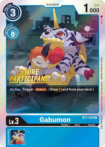 Gabumon [Bt1-029] (Store Participant) [Release Special Booster Promos] 1