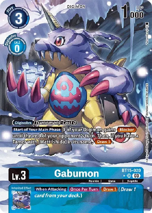 Gabumon [Bt15-020] (Alternate Art) [Exceed Apocalypse] 1