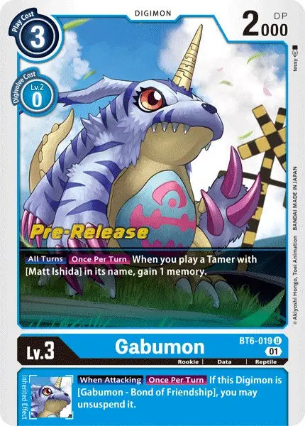 Gabumon [Bt6-019] [Double Diamond Pre-Release Cards] 1