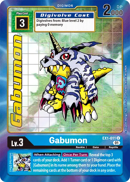 Gabumon [Ex1-011] (Alternate Art) [Classic Collection] 1