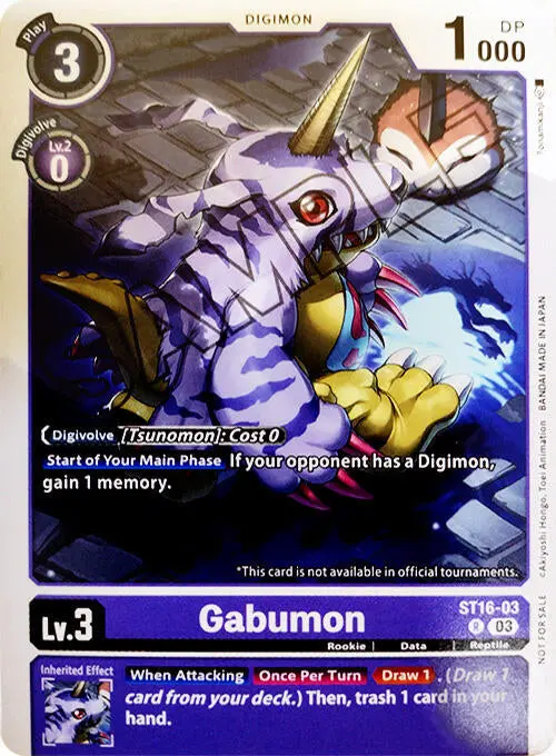 Gabumon [St16-03] (Demo Deck Exclusive) [Starter Deck: Wolf Of Friendship] 1
