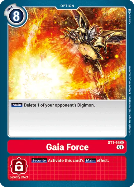 Gaia Force [St1-16] (Alternative Art) [Starter Deck: Gallantmon] 1