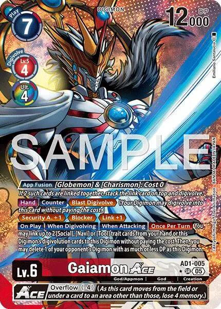 Gaiamon Ace [Ad1-005] (Alternate Art) [Advanced Booster Digimon Generation] 1