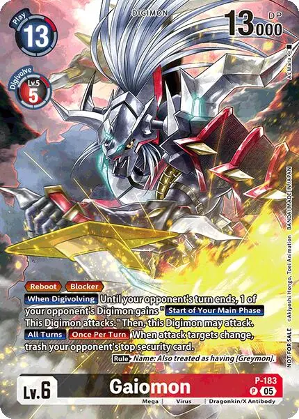 Gaiomon [P-183] (Bt-21: Illustration Celebration Pack) [World Convergence] 1