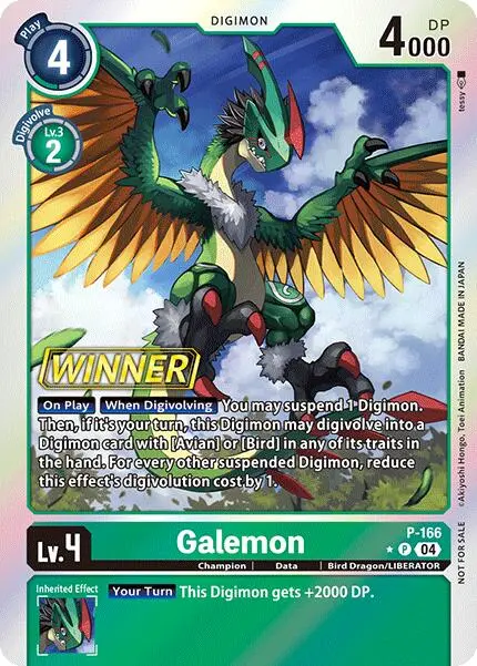 Galemon [P-166] (Store Tournament 2025 Vo.1 Winner Pack) [Promotional Cards] 1