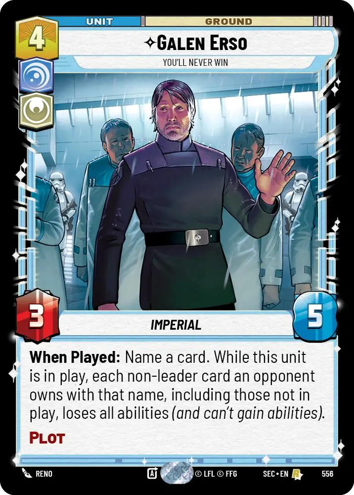 Galen Erso - You'll Never Win (Foil) (556) (556) [Secrets Of Power] 1