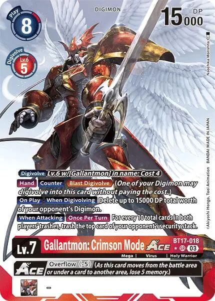 Gallantmon: Crimson Mode Ace [Bt17-018] (Alternate Art) [Secret Crisis] 1