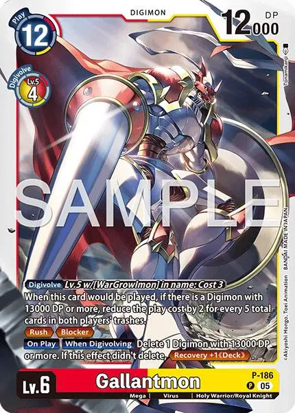 Gallantmon [P-186] (Reprint) [Advanced Booster Digimon Generation] 1