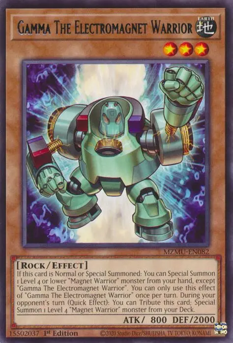 Gamma The Electromagnet Warrior [Mzmu-En082] Rare 1